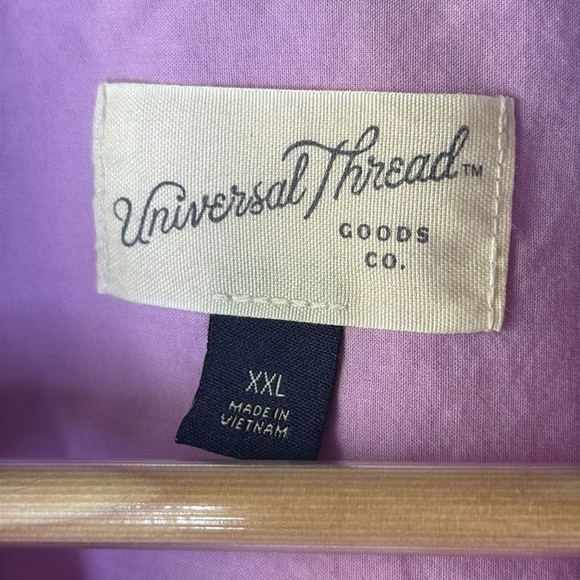 Universal Thread Short Sleeve Cropped Blouse in Lavender Women's Size XXL - Picture 5 of 9